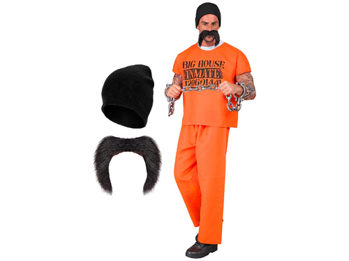 Kostium Więzień dla mężczyzny - 1 szt.