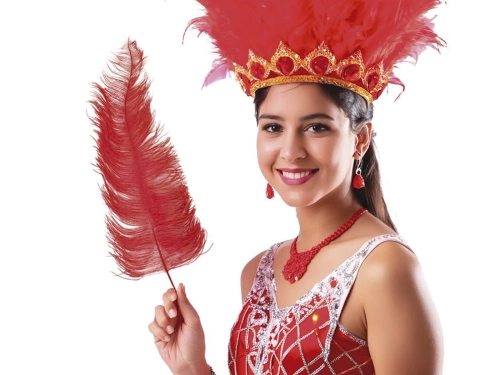 Strusie pióro czerwone - 50 cm - 1 szt.