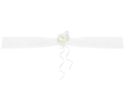 Girlandy z organzy białe - 1,8 m - 2 szt.