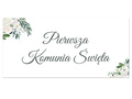 Plakat komunijny - I Komunia Święta - 70x33 cm