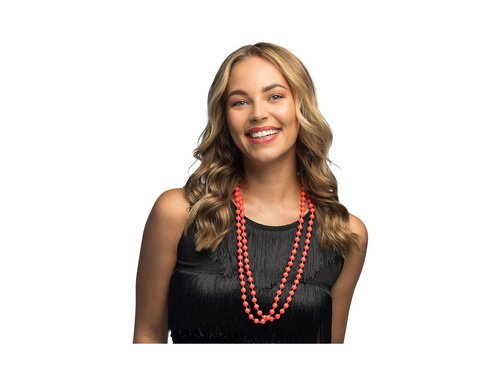 Zestaw 2 naszyjników Magali czerwone