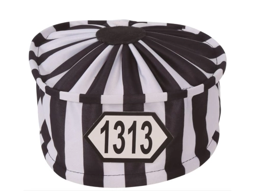 Czapka więźnia z numerem - 1 szt.