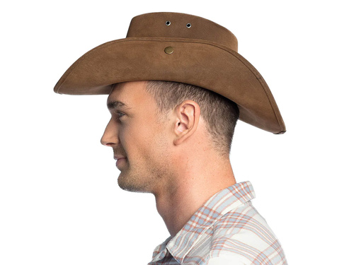 Kapelusz kowbojski brązowy - 1 szt.