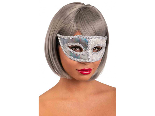 Maska karnawałowa srebrna