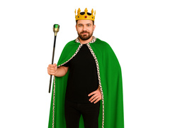 Kostium Król zielony dla dorosłych - długa - 170 cm
