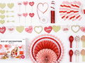 Party Box - Imprezowe Pudełko - Zestaw dekoracji na urodziny Sweet Love