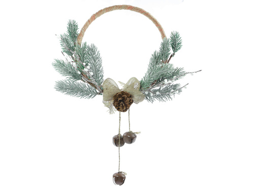 Dekoracja wisząca wieniec świąteczny - 1 szt.