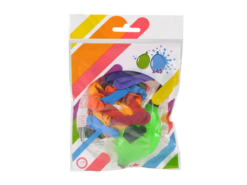 Balony wodne z pompką - 45 szt.