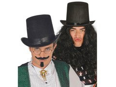 Kapelusz Cylinder czarny filcowy - 1 szt.