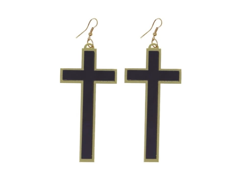 Kolczyki krzyże na Halloween - 1 szt.