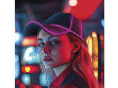 Czapka LED różowa - 1 szt.