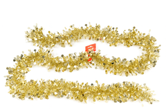 Łańcuch choinkowy girlanda złota - 200 x 11 cm - 1 szt.
