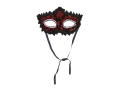 Maska karnawałowa czarna z różami - 1 szt.