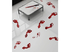 Naklejki Krwawe ślady na Halloween