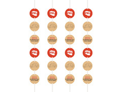 Dekoracja wisząca urodzinowa PRL