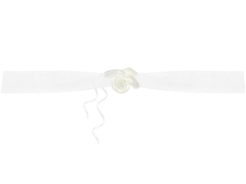 Girlandy z organzy kremowe - 1,8 m - 2 szt.