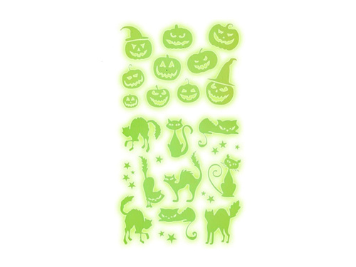 Naklejki świecące w ciemności na Halloween - 1 szt.