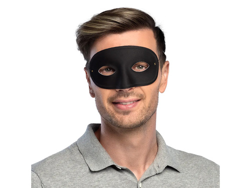 Maska karnawałowa czarna - 1 szt.