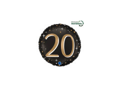 Balon foliowy okrągły Sparkling 20 - 14" - 1 szt.