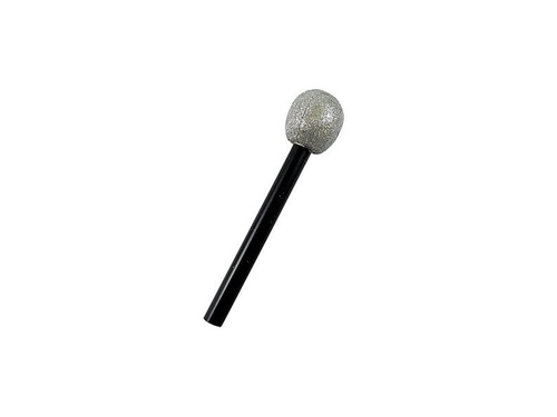 Mikrofon srebrny - 1 szt.