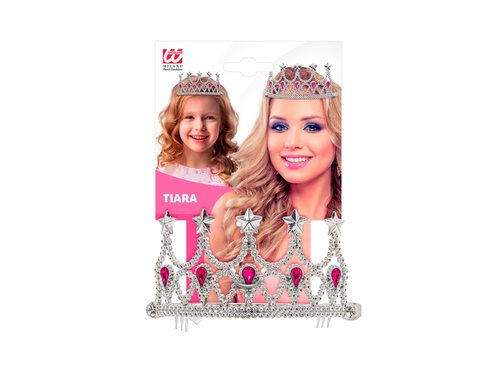 Srebrna tara z klejnotami