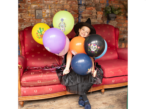Balony lateksowe Meksykańskie Halloween - 30 cm - 8 szt.