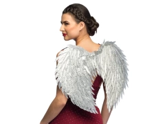 Skrzydła anioła srebrne - 50 x 55 cm - 1 szt.