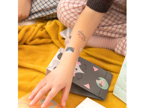 Tatuaże zmywalne Kotki - 23 szt.