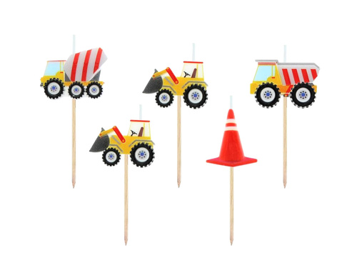 Świeczki pikery Budowa - 5 szt.