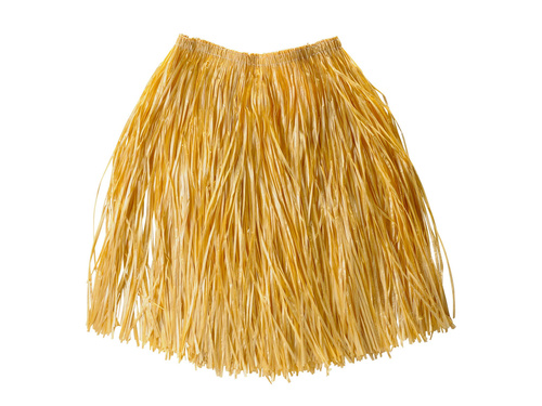 Spódniczka hawajska krótka słomkowa - 55 cm - 1 szt.