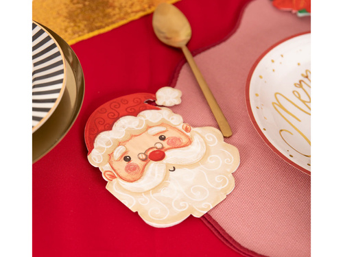 Serwetki bożonarodzeniowe Święty Mikołaj - 10 szt.