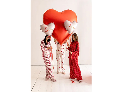 Balon foliowy Serce czerwone XXL - 136 x 129 cm - 1 szt.