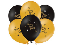 Balony lateksowe Happy New Year - 50 szt