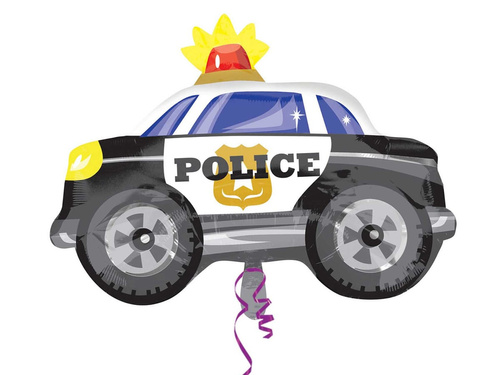 Balon foliowy Radiowóz - 60 x 45 cm - 1 szt.