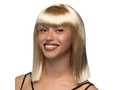 Peruka blond gładka z grzywką - 1 szt.