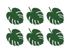 Wizytówki na stół Aloha -  14,5 x 11 cm - 6 szt.