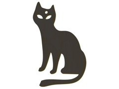 Zawieszka drewniana Kot - 8,5 cm - 1 szt.