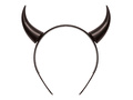 Opaska czarne rogi diabełka - 1 szt.