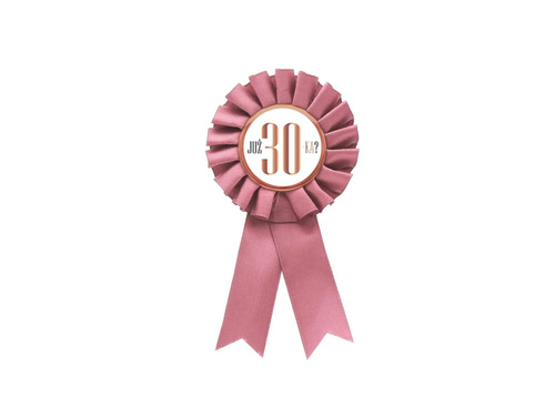 Kotylion Już 30-ka? różowy - 1 szt.