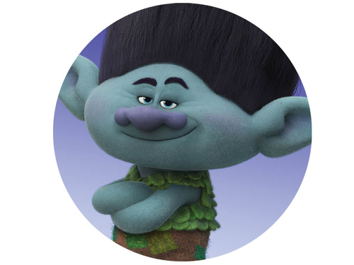 Dekoracyjny opłatek tortowy Trolle - 20 cm