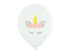 Balony z nadrukiem Piękny Jednorożec - 37 cm - 6 szt.