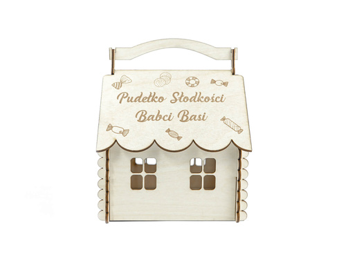 Domek na słodycze z imieniem na Dzień Babci - 1 szt.