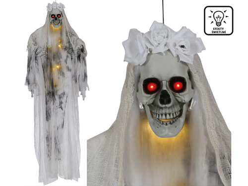 Dekoracja wisząca Szkielet Panna Młoda - 180 cm - 1 szt.