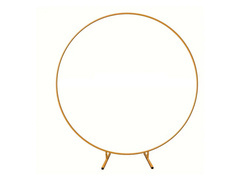 Okrągły stelaż do balonów złoty - 200 cm - 1 szt.