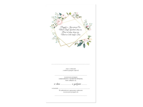 Zaproszenia na I Komunię Świętą - 6 szt.