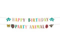Baner urodzinowy Happy Birthday Zoo - 2 szt.