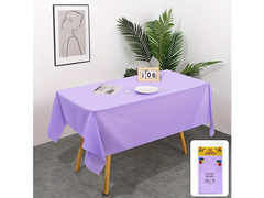 Obrus foliowy lawendowy - 137 x 274 cm - 1 szt.