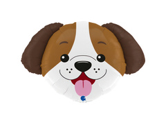 Balon foliowy Głowa Psa - 65 x 39 cm - 1 szt.