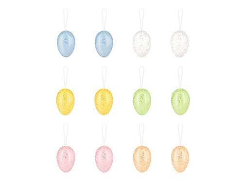 Dekoracja wisząca pisanki - 12 szt.