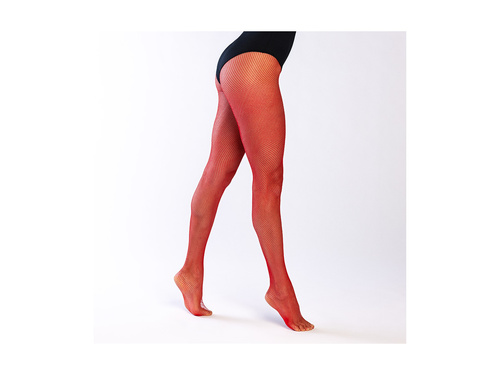 Rajstopy kabaretki czerwone